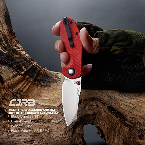 CJRB Folding Knives Maileah J1918-REF AR-RPM9 Powder Steel Balde...