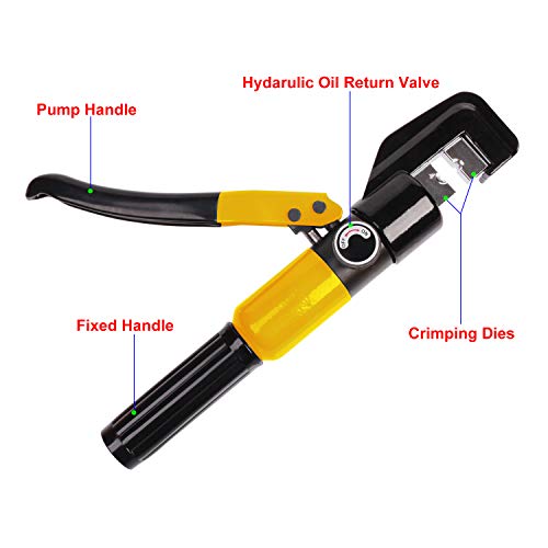UGarden Custom Hydraulic Hand Crimper Tool for Stainless Steel Cab...