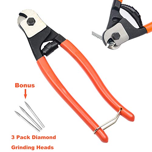 UpgradedCKE 8 inch Steel Cable Wire Cutters Heavy Duty Wire Rope...