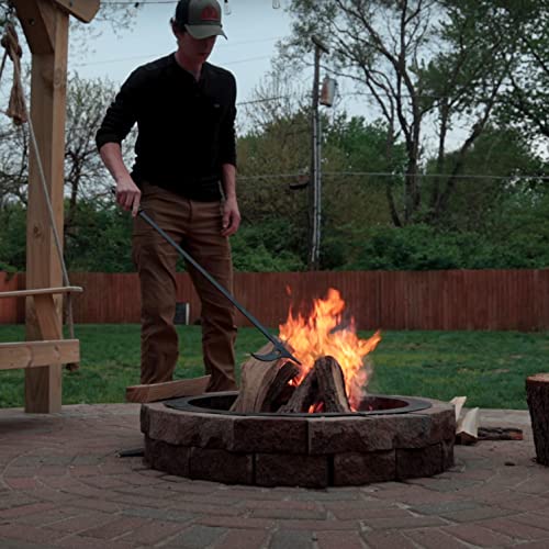 40 Fire Log Tongs Firewood Grabber and Fire Poker Set,Large Fire ...