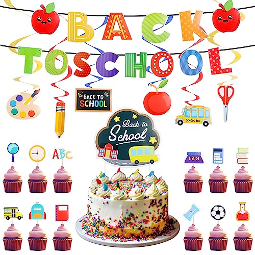 Ckysee Back to School Decorations Set Welcome Back to school Banne...
