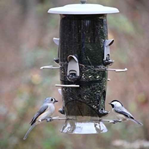 Stokes Select Bird Feeder, Large Hanging Tube Bird Feeder, 6 Feedi...