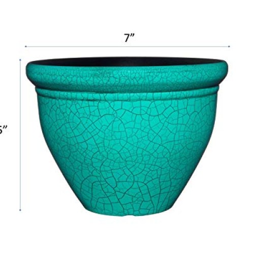 Classic Home and Garden 707D-558R 7 Snap Pot Planter, 7 Round, T...
