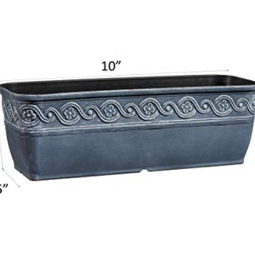 Classic Home and Garden 9410-515 Corinthian Trough Planter, 10, S...