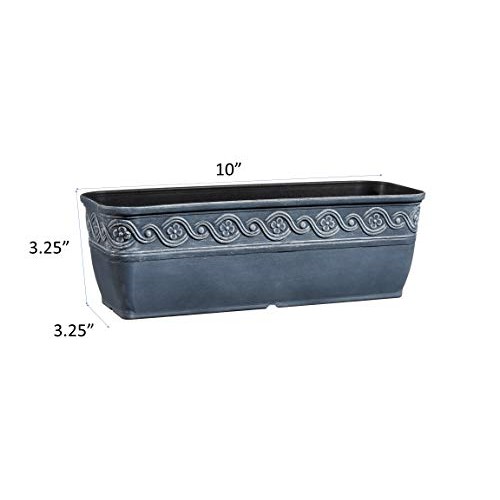 Classic Home and Garden 9410-515 Corinthian Trough Planter, 10, S...