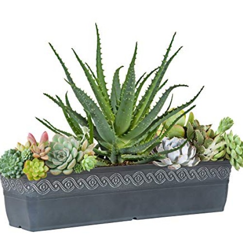 Classic Home and Garden 9418D-515 18 Corinthian Trough Planter, S...