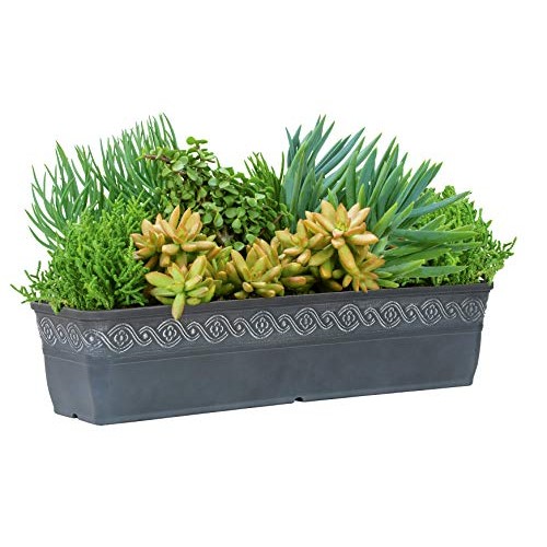 Classic Home and Garden 9418D-515 18 Corinthian Trough Planter, S...