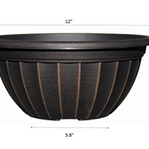 Classic Home and Garden Haverhill Bowl 12, Antique Copper