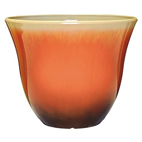 Honeysuckle Planter, Patio Pot, 13 Tequila Sunrise
