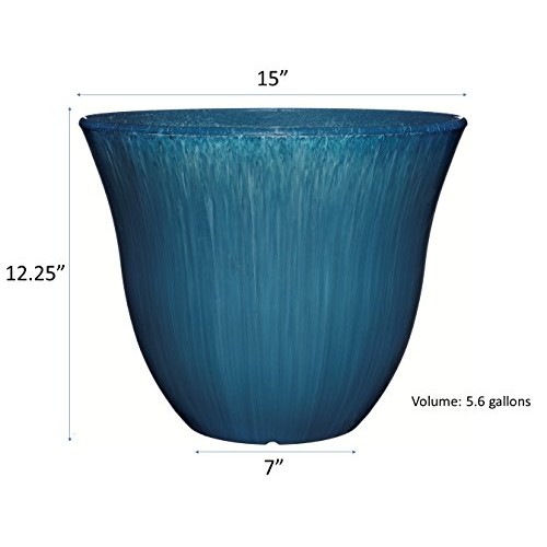 Honeysuckle Planter, Patio Pot, 15 Ocean