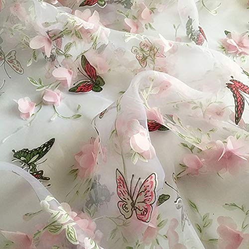 1Yard 91 130cm,African Lace Fabric,Lace Fabric,Floral Organza Fabr...