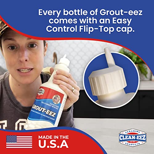 Clean-eez Grout Cleaner for Tile Floors with Free Stand-Up Grout B...
