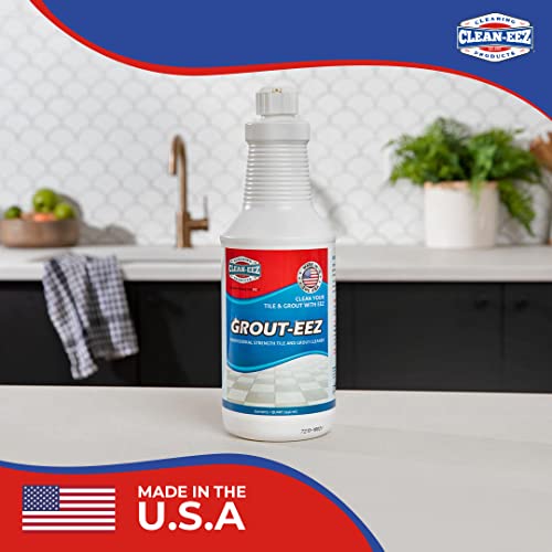 Clean-eez Grout Cleaner for Tile Floors with Free Stand-Up Grout B...