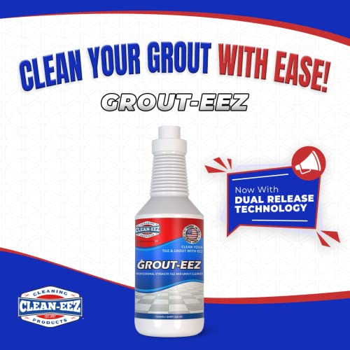 Clean-eez Grout Cleaner for Tile Floors with Free Stand-Up Grout B...