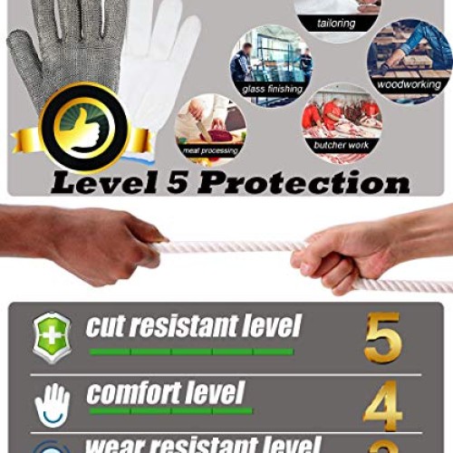 Safety Cut Proof Stab Resistant Imported 316 Stainless Steel Metal...