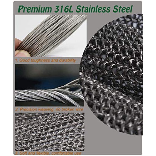 Safety Cut Proof Stab Resistant Imported 316 Stainless Steel Metal...