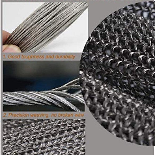 Safety Cut Proof Stab Resistant Imported 316 Stainless Steel Metal...