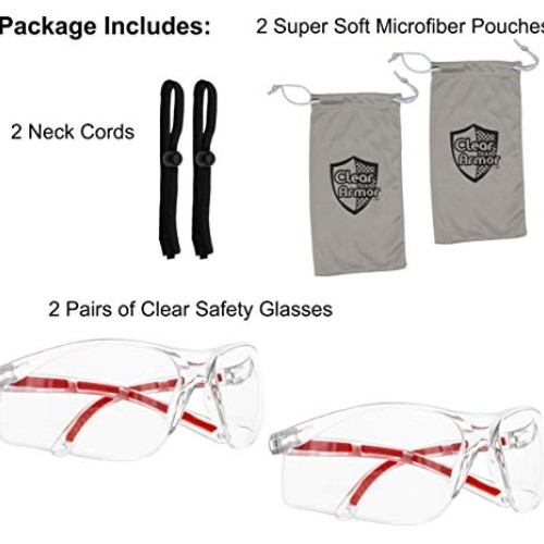 Clear Eye Protection Safety Glasses - Comfort Eyewear with Our Sup...