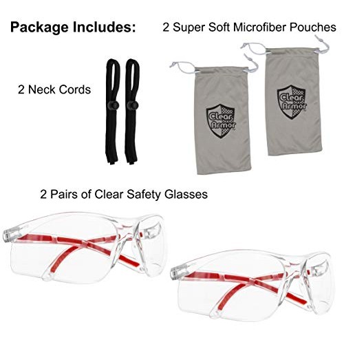 Clear Eye Protection Safety Glasses - Comfort Eyewear with Our Sup...
