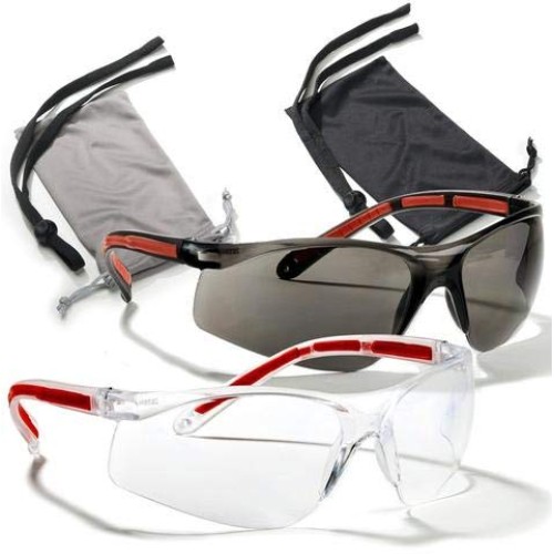 Safety Glasses Eye Protection - Comfort Eyewear - 2 Pair, 2 Neck C...