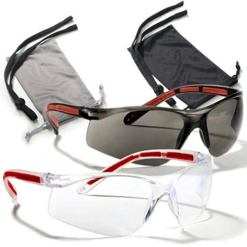 Safety Glasses Eye Protection - Comfort Eyewear - 2 Pair, 2 Neck C...