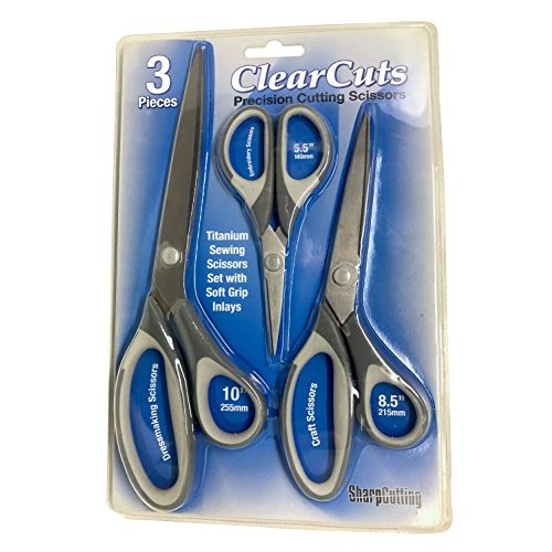 Best Titanium Scissors - 3 Shears in One Pack - Precision Cutting ...