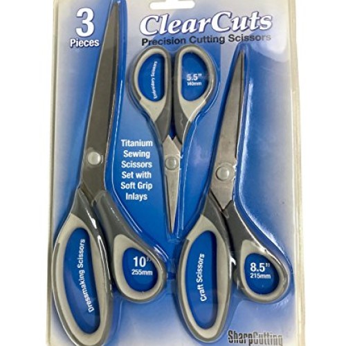 Best Titanium Scissors - 3 Shears in One Pack - Precision Cutting ...