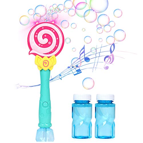 Cleboen Bubble Machine Bubble Blower Musical Light up Bubble Wand ...