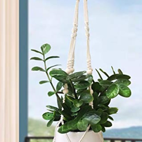 Clelo 3 Packs Macrame Plant Hangers with 3 Hooks Handmade Hanging ...
