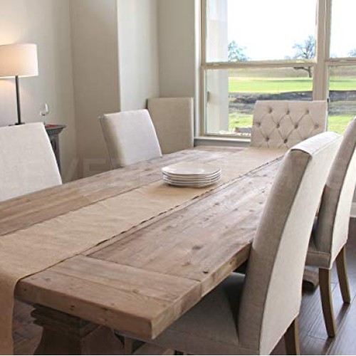 CleverDelights 12 Premium Burlap Roll - 10 Yards - No-Fray Finish...