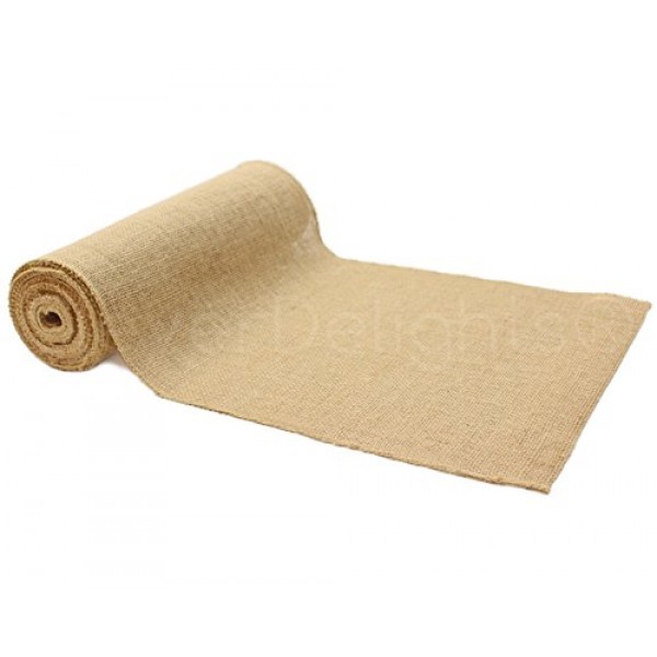  CleverDelights 6 Premium Burlap Roll - 10 Yards - No