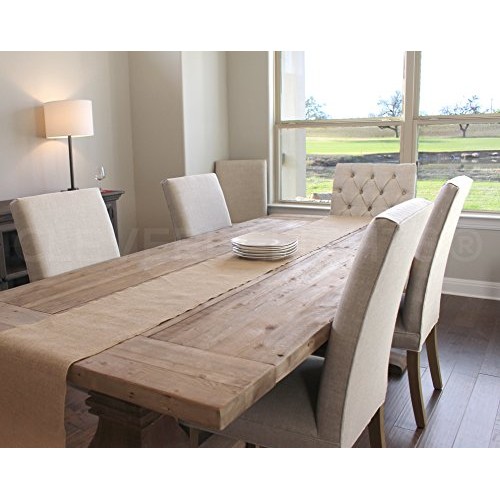 CleverDelights 12 Premium Burlap Roll - 50 Yards - No-Fray Finish...