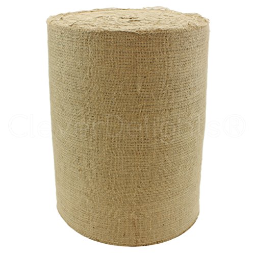 CleverDelights 14 Natural Burlap - Industrial Grade - 100 Yard Ro...