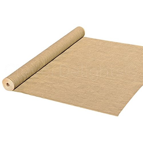 CleverDelights 60 Premium Burlap Roll - 10 Yards - No-Fray Finish...