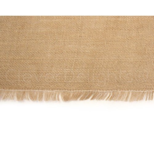 CleverDelights 60 Premium Burlap Roll - 20 Yards - Finished Edge ...