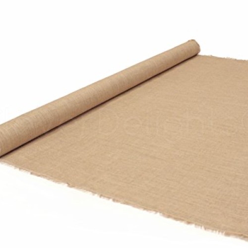 CleverDelights 60 Premium Burlap Roll - 20 Yards - Finished Edge ...