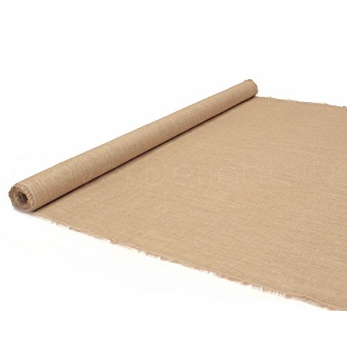 CleverDelights 60 Premium Burlap Roll - 20 Yards - Finished Edge ...