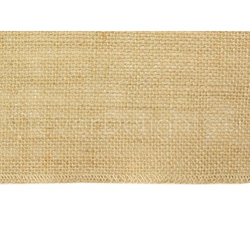 CleverDelights 60 Premium Burlap Roll - 20 Yards - No-Fray Finish...