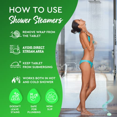 Cleverfy Shower Steamers Aromatherapy - Gift Set of 6 Shower Bombs...