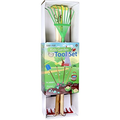 Click N Play Kids 4 Piece Big Gardening Tool Set