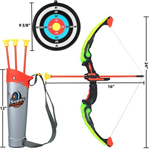 Click N Play Light Up Bow & Arrow Archery Set Outdoor Hunting Pla...