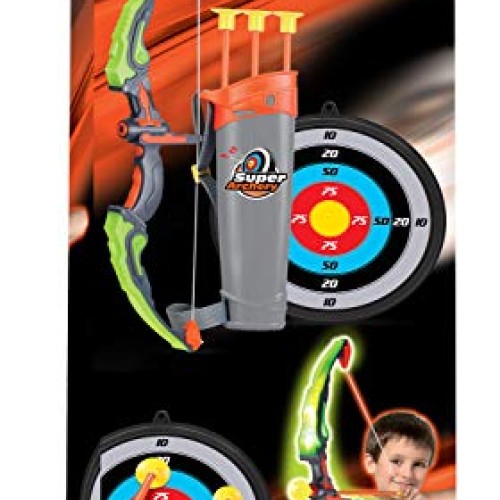 Click N Play Light Up Bow & Arrow Archery Set Outdoor Hunting Pla...