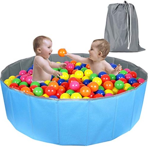 Click N Play Kids Ball Pit Foldable Play Ball Pool with Storage B...