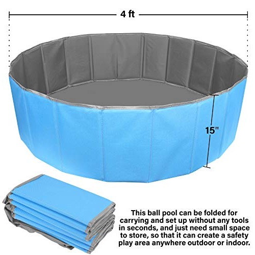 Click N Play Kids Ball Pit Foldable Play Ball Pool with Storage B...