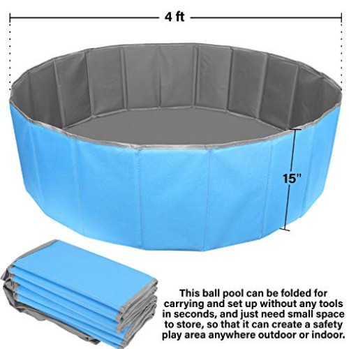 Click N Play Kids Ball Pit Foldable Play Ball Pool with Storage B...