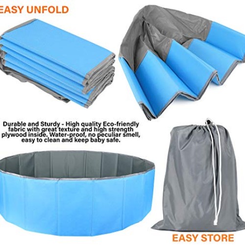 Click N Play Kids Ball Pit Foldable Play Ball Pool with Storage B...