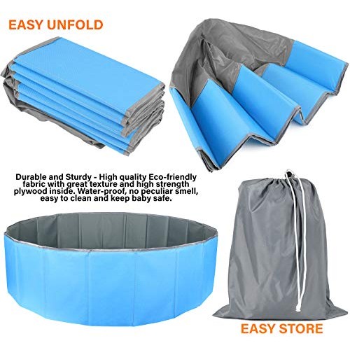 Click N Play Kids Ball Pit Foldable Play Ball Pool with Storage B...