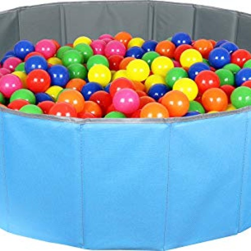 Click N Play Kids Ball Pit Foldable Play Ball Pool with Storage B...