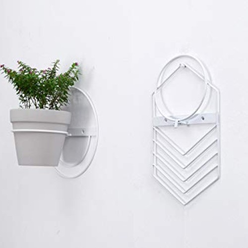 2 Pcs 6 inch Flower Pot Holder Ring Wall Mounted,Metal Flower Pot ...