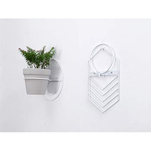 2 Pcs 6 inch Flower Pot Holder Ring Wall Mounted,Metal Flower Pot ...